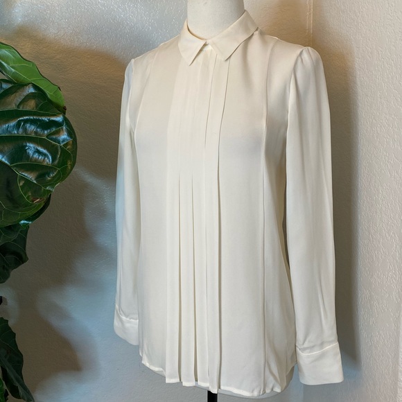 Theory long sleeves top formal blouse size Small - Picture 3 of 9